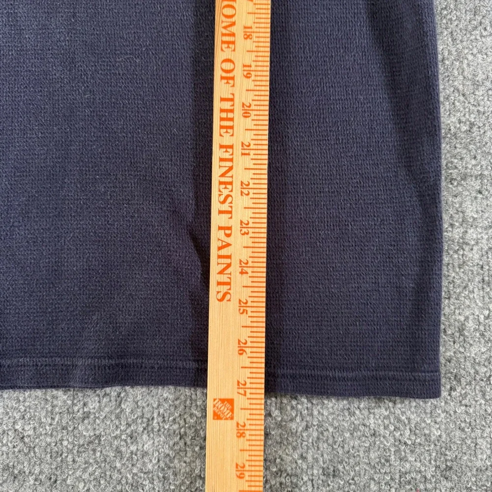Polo Ralph Lauren Waffle Knit Shirt Mens L Thermal Sleepwear Cotton Navy Blue